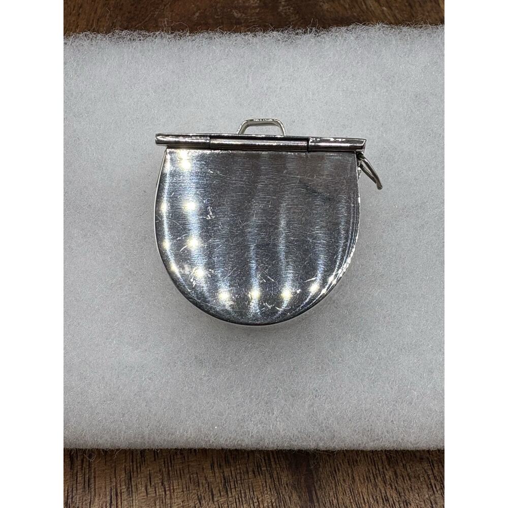 Vintage Taxco Mexico 925 Sterling Silver Purse Pill Trinket Box 24g M-13E - Picture 2 of 8